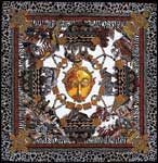 Afrique French Silk Scarf, Lavender dusk
