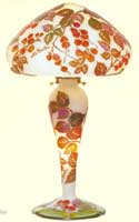 Art Nouveau Designs: Raspberry Lamp Odeon