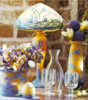 Art Nouveau Designs: Blue Iris