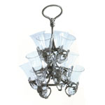Crystal Champagne Glasses-Flutes with stand
