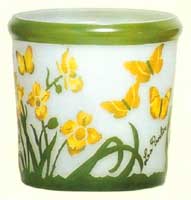 Art Nouveau designs - Butterfly flower pot