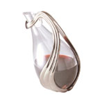 Decanter with pewter handle