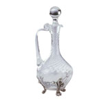 Decanter torsade with pewter base