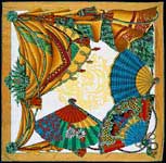 Theatre French Silk Scarf, Gold 